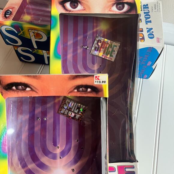 Spice Girls On Tour Mini Dolls & Empty Boxes Galoob 1998 Vintage - Picture 12 of 16
